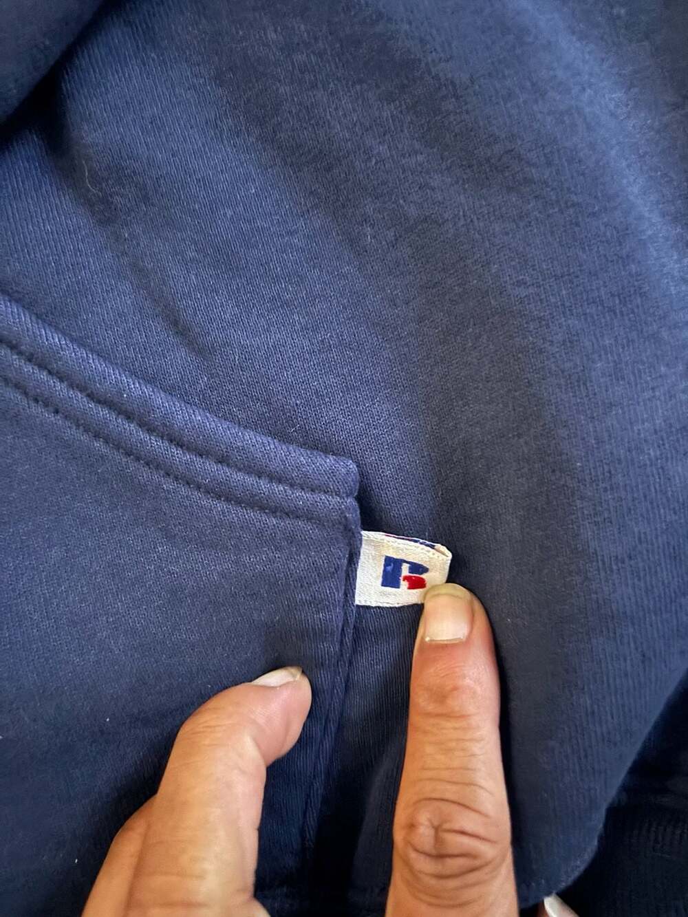 Russell Athletic Zip Hoodie XL Navy Blue Made In USA